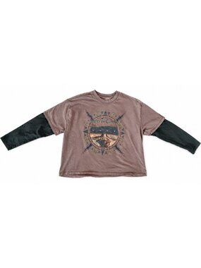 Alice In Chains Dirt Men's XL Twofer Layered Raglan Long Sleeve T Shirt Grunge